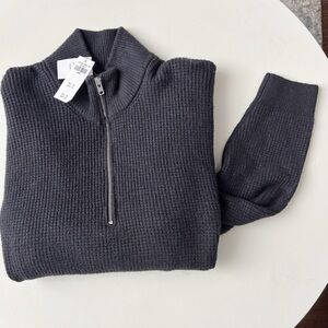 Abercrombie & Fitch Gray Zip Up Sweater
